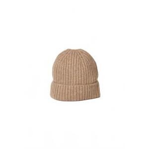 NEW HAT ATTACK women's key beanie hat in tan